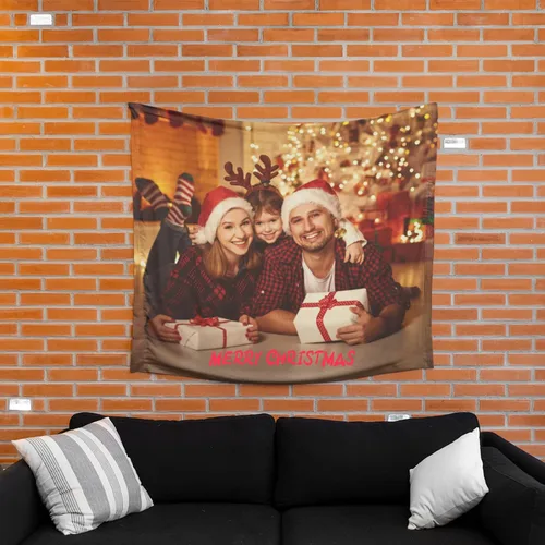 Miniatura 3 de Tapiz personalizado, sube imágenes para hacer tu propio tapiz, tapices de vacaciones, para bodas, cumpleaños, día del padre, regalo del día