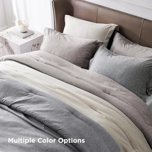 Miniatura 408 de Bedsure Juego de edredón Twin/Twin XL, ropa de cama suave beige para todas las estaciones, juego de cama teñido catiónico, 2 piezas, 1 edredón