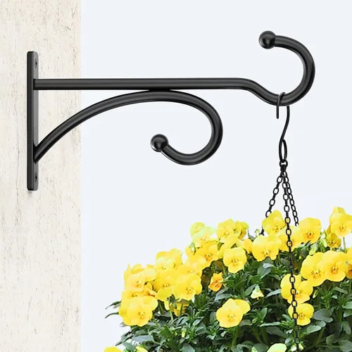 Miniatura 2 de Ganchos para colgar plantas de 6 pulgadas para interiores y exteriores, soportes de pared para plantas colgantes, canastas, campanillas de viento