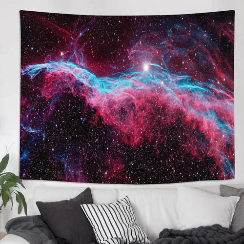 Miniatura 4 de PSYHILAR Tapices de luz negra Galaxy Space para adultos y adolescentes, nebulosa, Vía Láctea, reactiva a los rayos UV (59 x 39 pulgadas)