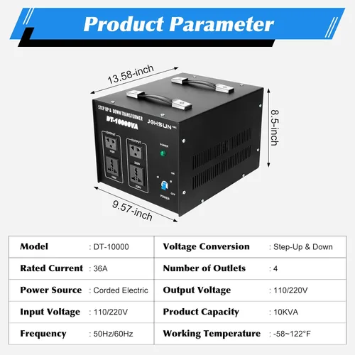 Miniatura 7 de Convertidor de voltaje de 8000 W/10000 W, transformador elevador/abajo, 110 V/220 V, convertidor de potencia, regulador de voltaje automático