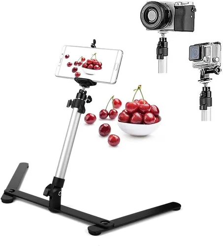 Soporte para proyector de fotocopias pico, soporte para teléfono, soporte ajustable para enseñanza en línea para transmisión en vivo, horneado,