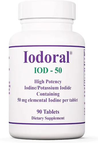 Miniatura 10 de Optimox Suplemento yodoral de 50 mg - Tabletas de yoduro de potasio, apoyo para la tiroides, vitaminas y minerales diarios, solución de yodo
