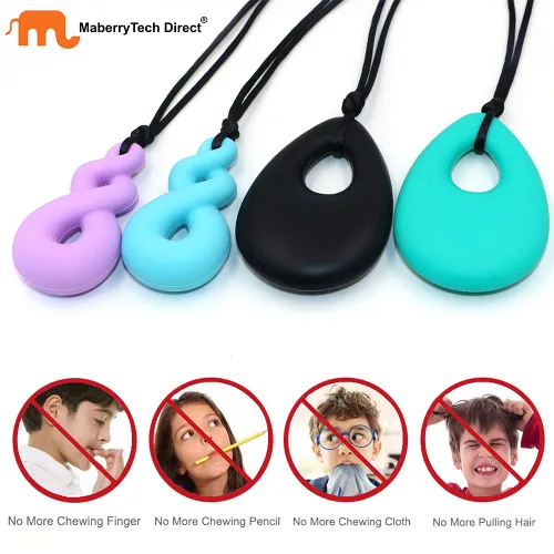 Miniatura 2 de Collar masticable, juguetes sensoriales para niños con autismo, paquete de 10
