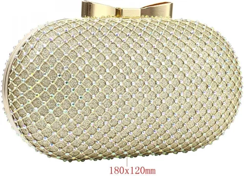 Miniatura 6 de Bolso cruzado con asa superior para mujer, bolso de noche con cuentas brillantes, bolso de mano para fiesta, graduación, boda, cóctel