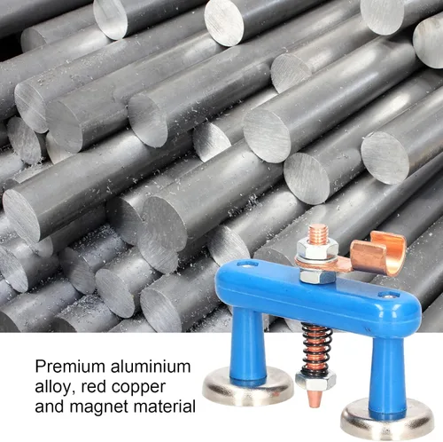 Miniatura 7 de Soporte de soldadura magnética Cabeza de imán de soldadura Accesorios de soldadura de cola de cobre Soldadura de abrazadera de tierra magnética