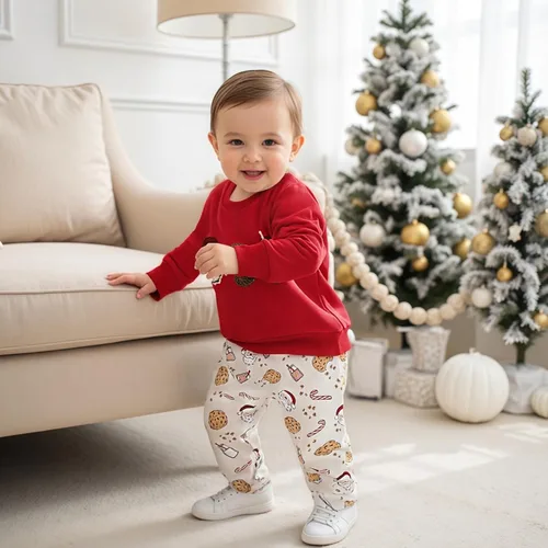 Miniatura 96 de Conjunto de camisa larga y divertida para bebé niño y niña, ropa de primera Navidad, 6, 12, 18, 24 meses, 2T