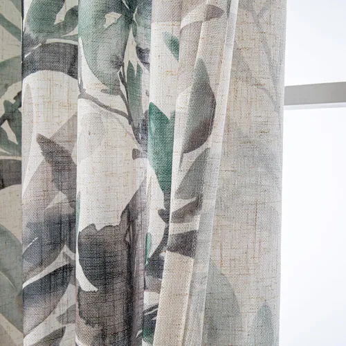 Miniatura 7 de MYSKY HOME - Cortinas plisadas con estampado floral para sala de estar/comedor, cortinas plisadas para proteger la privacidad, 84 pulgadas de largo