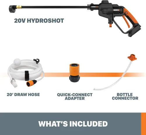Miniatura 9 de WORX 20V Power Share 320 PSI Hidrolavadora Hydroshot - WG620.9 (Solo herramienta)