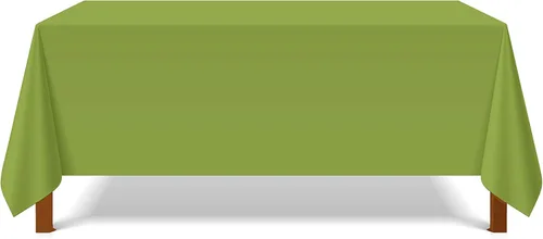 Miniatura 124 de Pomp Mantel Premium de Poliéster de 60" x 84" en Color Amarillo Plátano Tela Fácil de Cuidar, Resistente a Arrugas y Manchas Para Mesa Banana