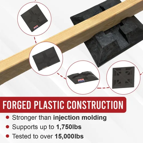 Miniatura 7 de Bloque de base fabricado en Estados Unidos, soporte de cubierta, bloque Handi, soporte de barra de base de cobertizo de muelle, resistente