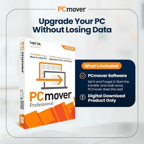 Miniatura 5 de Laplink PCmover Professional - Move your Applications, Files and Settings from an Old PC to a New PC - Data Transfer Software - 1 Use License