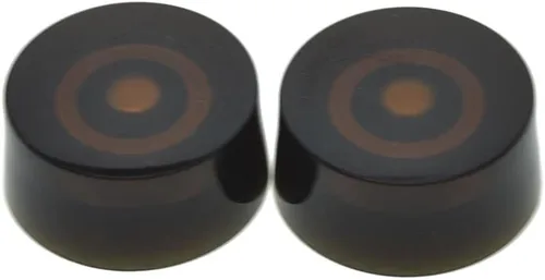 Miniatura 2 de KAISH Juego de 4 perillas de control de velocidad de guitarra de color ámbar, compatible con guitarra LP