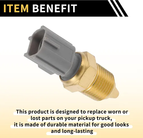 Miniatura 5 de Sensor de temperatura del refrigerante para Ford F-150 1996-2004 Temperatura del agua Temp Remitente Unidad Sensor No.F5AF12A648AA Tono dorado
