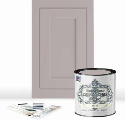 Miniatura 12 de Pintura TODO EN UNO, Abbey (gris cálido), Muestra de 8oz - Pintura duradera para gabinetes y muebles. Imprimación y capa superior incorporadas,