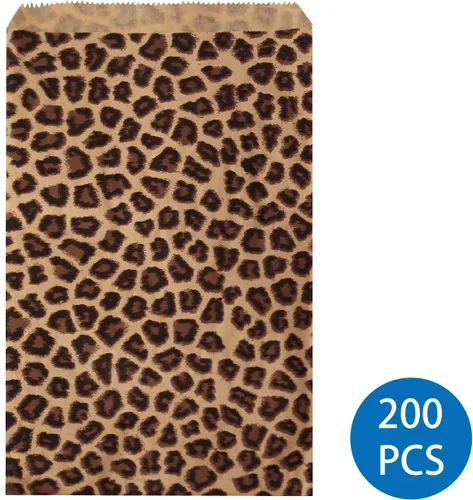 Miniatura 3 de Ikee Design 200 unidades de papel de impresión plana liso de 6 x 9 pulgadas o bolsas de estraza estampadas para dulces, galletas, mercancía