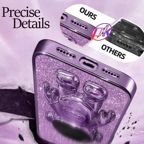 Miniatura 108 de Buleens Funda para iPhone 11 Pro Max Astronauta, Fundas Transparentes para iPhone 11 ProMax con Papel con Purpurina y Soporte de Astronauta, Mujeres