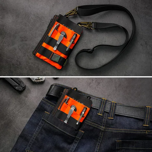 Miniatura 4 de VIPERADE VE16 X-Pac - Organizador de bolsillo, bolsa EDC para hombres, 7 bolsillos, organizador de bolsillo EDC para transporte diario, cartera