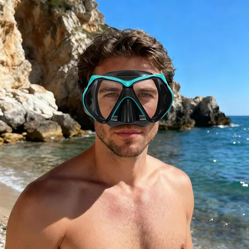 Miniatura 7 de Máscara de buceo Anti-niebla Natación Snorkel máscara para adultos Buceo Natación Snorkel Gafas Verde