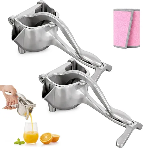Miniatura 8 de Exprimidor manual de hierro fundido resistente, exprimidor de jugo de frutas de acero inoxidable para limón y naranja, exprimidor de prensa