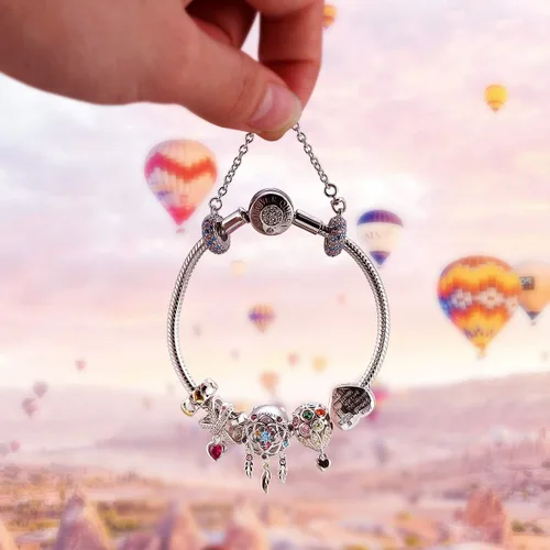 Miniatura 3 de FOREVER QUEEN Pulsera con dije de plata de ley 925 pulsera de cadena de serpiente básica para mujeres y niñas pulsera de firma con cierre redondo