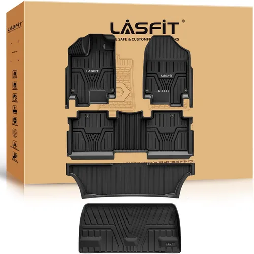 Miniatura 19 de LASFIT Tapete de maletero para Honda Civic Sedan 2022-2026 y Civic Sedan Hybrid 2025-2026, apto para todo tipo de clima, revestimiento de maletero