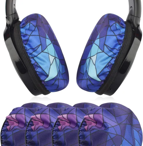 Miniatura 11 de Geekria 2 pares de fundas para auriculares de tela flexible – Certificado de seguridad del producto – Protectores de auriculares lavables