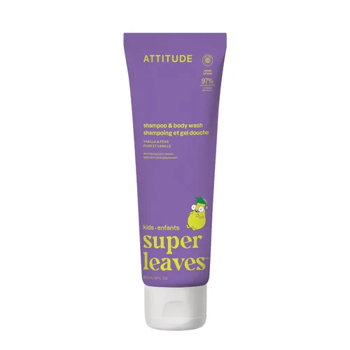 Miniatura 13 de ATTITUDE Champú y gel de baño para niños, limpiador de cabello y cuerpo verificado por EWG, jabón dermatológicamente probado, productos de baño a