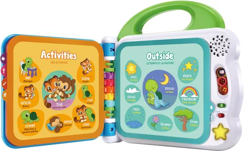 Miniatura 4 de Leapfrog 601503 Learning Friends - Libro de 100 palabras para bebé, educativo e interactivo, libro de jugadas bilingüe para niños y niñas de 1, 2