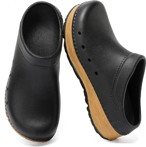 Youermei Zapatillas de casa para hombre y mujer, sandalias de trabajo ligeras con plantilla EVA extraíble, soporte de arco, zapatos antideslizantes