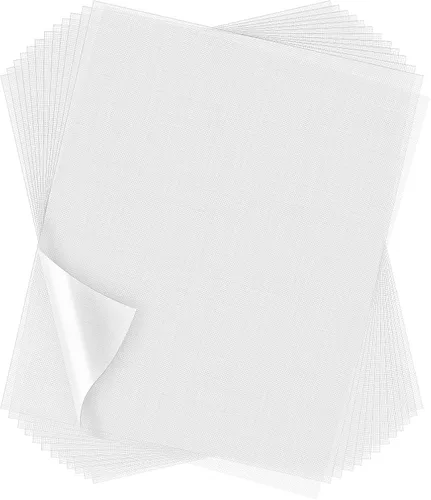 Miniatura 7 de Outus 100 hojas de 8 x 8 pulgadas estabilizador soluble en agua para bordar soluble en agua, película de bordado para estabilizador de costura a