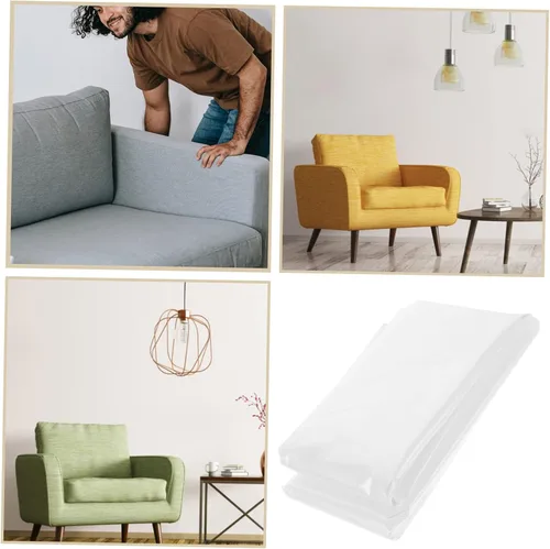 Miniatura 2 de DECHOUS Funda antipolvo para sofá, funda de cama para mascotas, funda de plástico para cama, protectores de muebles de plástico, funda de sofá
