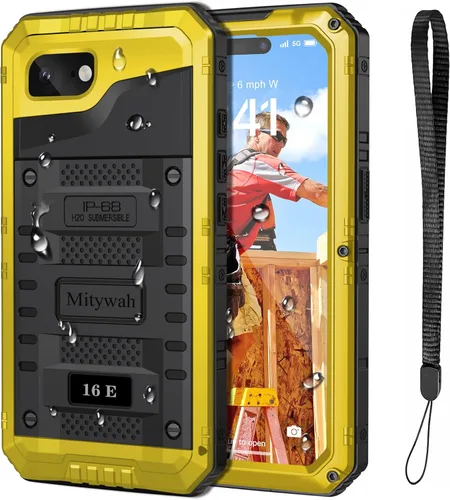 Miniatura 51 de Mitywah Funda impermeable para iPhone 7/iPhone 8 / iPhone SE 2020, funda de metal resistente de grado militar, protección de cuerpo completo