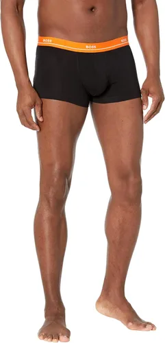 Miniatura 4 de BOSS Paquete de 5 calzoncillos elásticos de algodón con logotipo llamativo para hombre