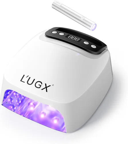 L'UGX Lámpara de uñas LED UV 2 en 1, luz UV para uñas de gel, secadora de uñas con luz de gel de mano para esmalte de uñas, perfecta para manicura