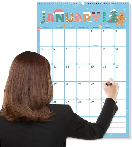 Miniatura 14 de SUNEE Calendario de pared grande 2026-2027, 22.75 x 15.5 pulgadas, calendario de julio de 21 meses (finaliza marzo de 2028), vertical extragrande