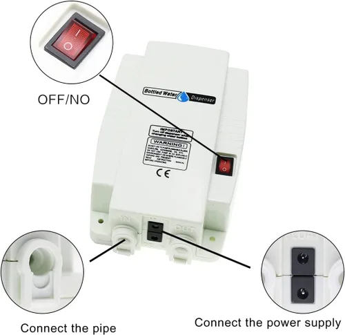 Miniatura 3 de TDRSUPER Sistema de bomba dispensadora de agua embotellada con una sola entrada, bomba de agua eléctrica de 110V 60PSI para agua potable, compatible