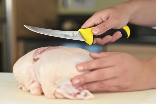 Miniatura 2 de Mercer Culinary Millennia Colors - Cuchillo para deshuesar, curvado, 6 pulgadas, amarillo