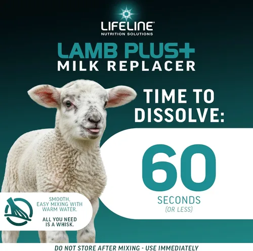 Miniatura 5 de ANNUSO LIFELINE Lamb Plus+ - Reemplazo de leche, bolsa de 6 libras, 23% de proteína y 30% de grasa, mejorado con LifePulse para mayor apoyo, fomenta