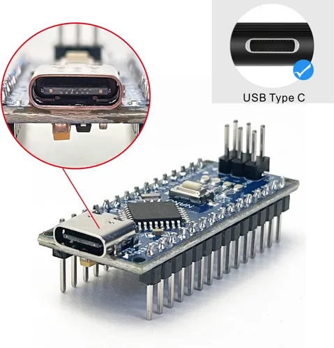 Miniatura 5 de 1x Nano Módulo CH340 5V/16M USB-C Micro-controlador Junta para Arduino Nano V3.0