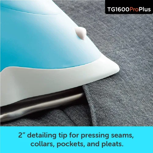 Miniatura 9 de Oliso TG1600 Pro Plus SmartIron de 1800 W con elevación automática y protector de suela de hierro de silicona Oliso Solemate y cubierta de tabla