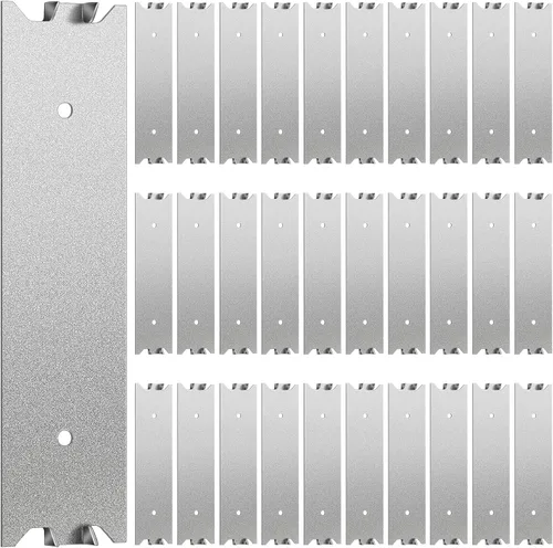 Therwen 30 piezas de accesorios para clavos de madera de 6 x 1.5 pulgadas, placa protectora de cable de metal, herrajes de seguridad para muebles