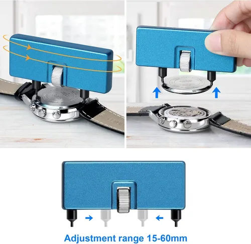 Miniatura 5 de Watch Battery Replacement Kit, Watch Back Remover for Rotate Open Watch Cover, Watch Opening Tool, Watch Strap Removal, Watch Case Opener with