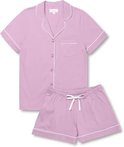 Miniatura 3 de PajamaGram Pijamas para mujer - Conjunto de pijama corto para mujer, 100% algodón