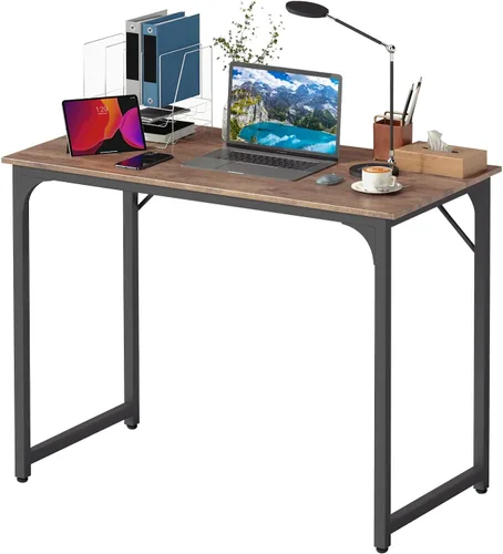 Miniatura 31 de BestOffice Escritorio para computadora, escritorio de oficina en casa, estilo moderno y simple para oficina en casa, estudio y escritura