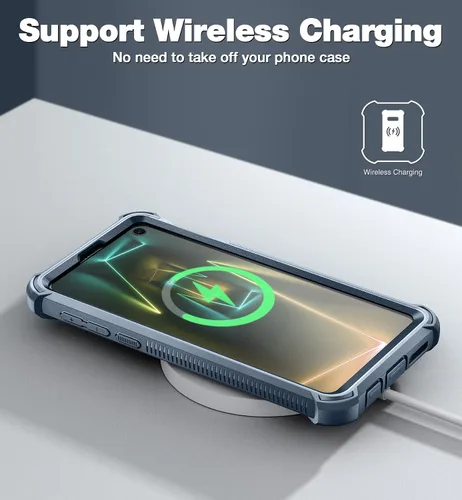 Miniatura 7 de Dexnor Funda para Galaxy S10E con protector de pantalla integrado, transparente, resistente, de cuerpo completo, a prueba de golpes, parte trasera