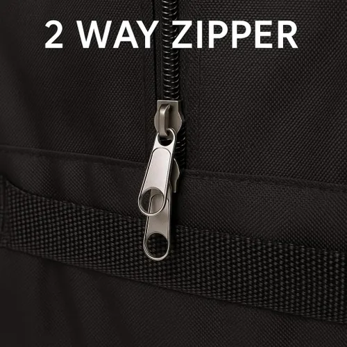 Miniatura 15 de Bolsa de viaje de carga cuadrada de 24 pulgadas Bolsa Maleta de Lona 50 Lb Cap equipaje Tote, Negro