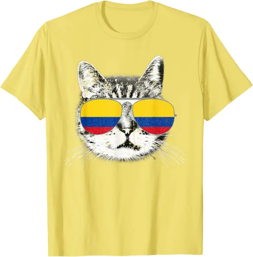 Miniatura 42 de Camisa de bandera de Colombia, orgullo colombiano, gato, hombres, mujeres, niños, camiseta de regalo