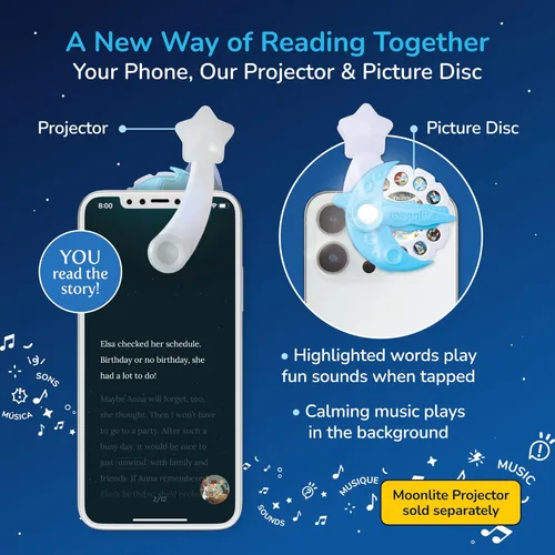 Miniatura 3 de Moonlite Carretes de cuentos Storytime, juego de 3 historias, Disney Frozen Stories, Historias digitales para proyector, regalos de aprendizaje