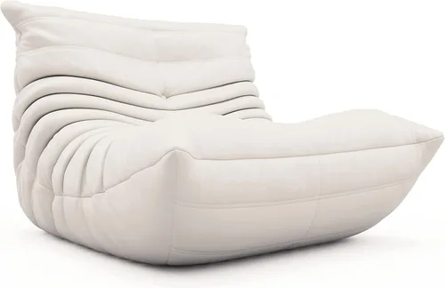 Miniatura 23 de Puf Togo sin comprimir de alta gama para adultos, sofá de espuma viscoelástica con tela suave, cómodo sillón de sala junto a la chimenea para sala